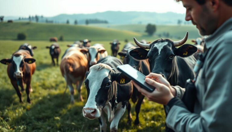 I'm using wearable tech to transform livestock management through smart devices that track animals and optimize herd performance.